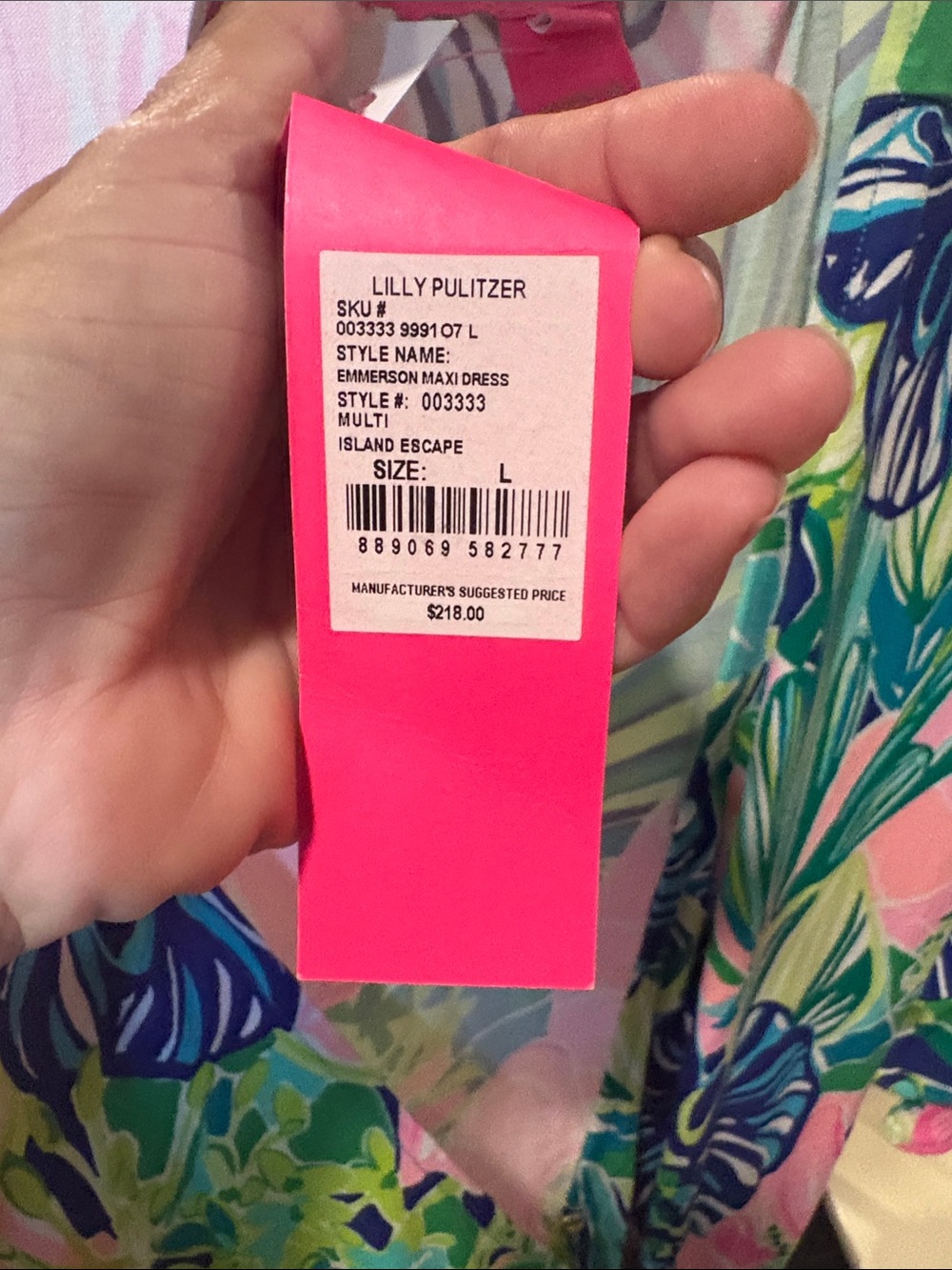 Lilly Pulitzer Emmerson Maxi NWT L - Picture 2 of 3